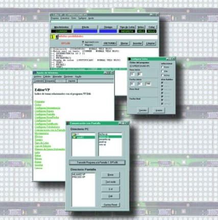 Software de comunicación y programación de las pantallas VP